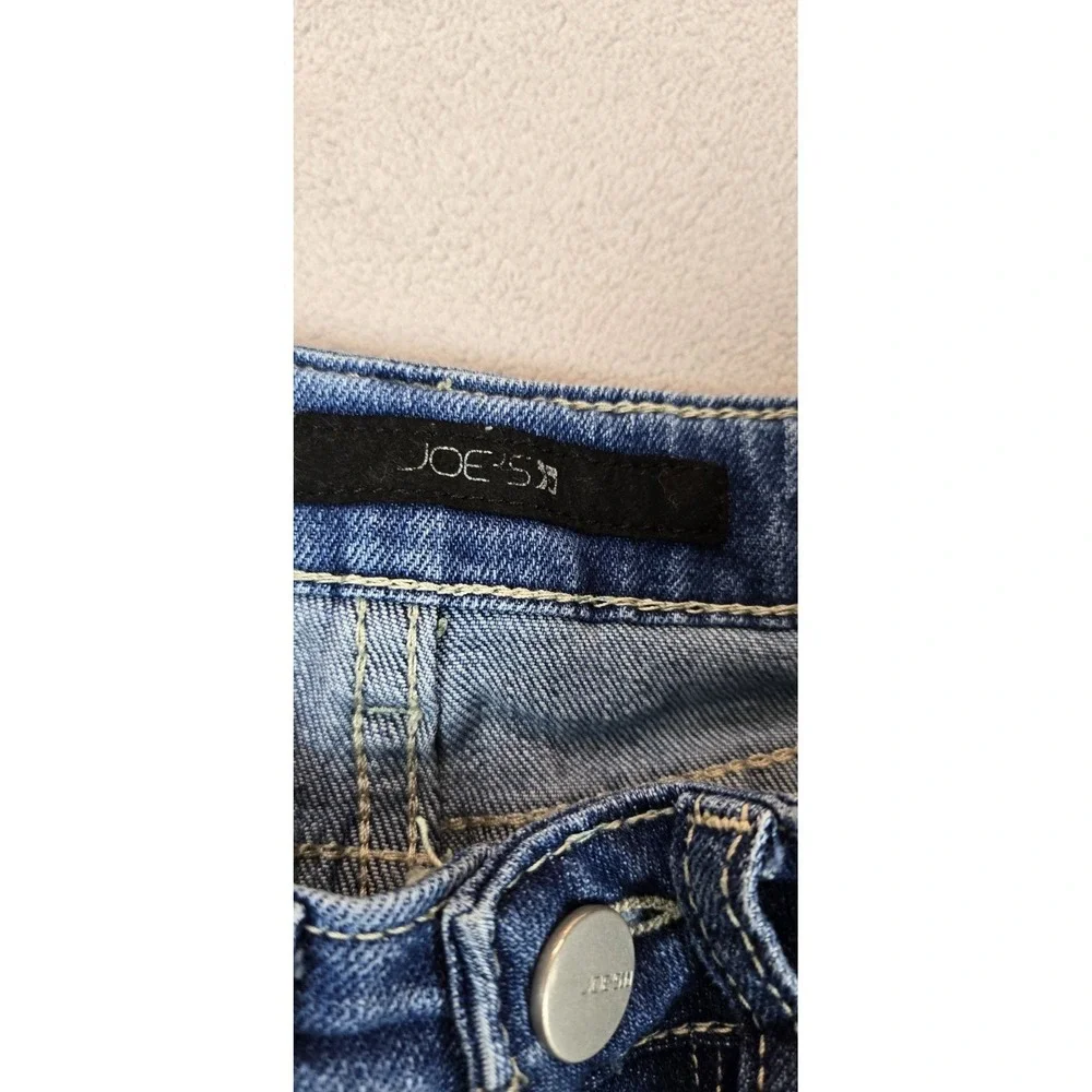 Joe's Jeans Size 8 Girls‎ Distressed Frayed Side Seam Blue Denim Jeans